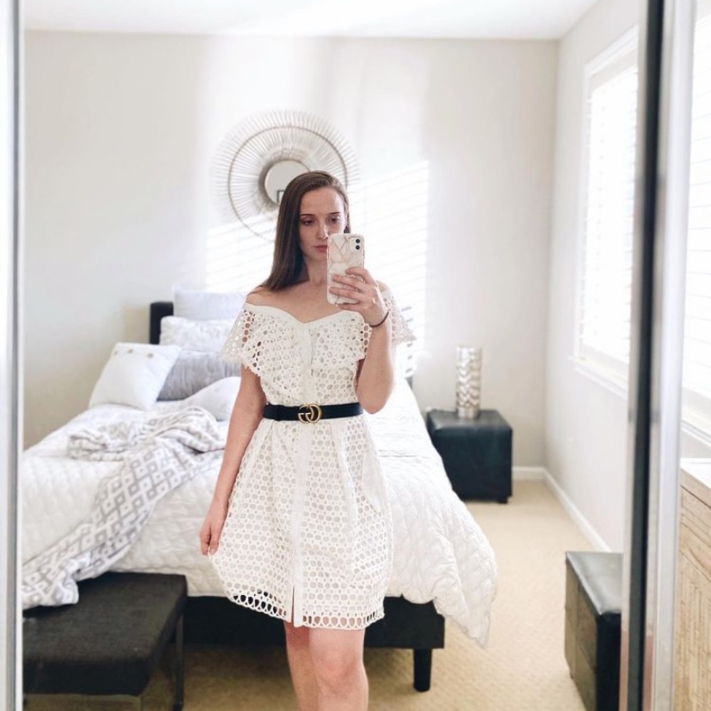 White Cutout Dress